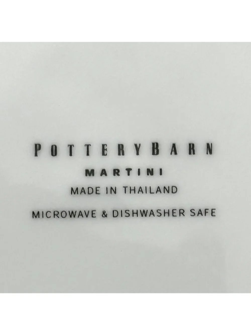 Pottery Barn Cosmopolitan Martini Plate Cocktails Drinks Side Appetizer Desert
